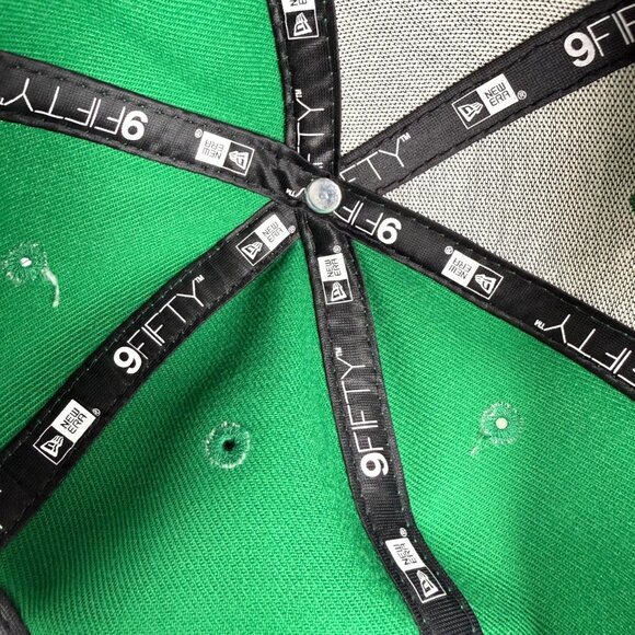 New Era 9Fifty Boston Celtics Green Snapback Hat Adjustable Cap Mens NBL - Picture 13 of 13